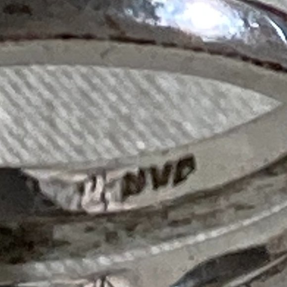 Sterling silver double band and rhinestones ring - Picture 11 of 11